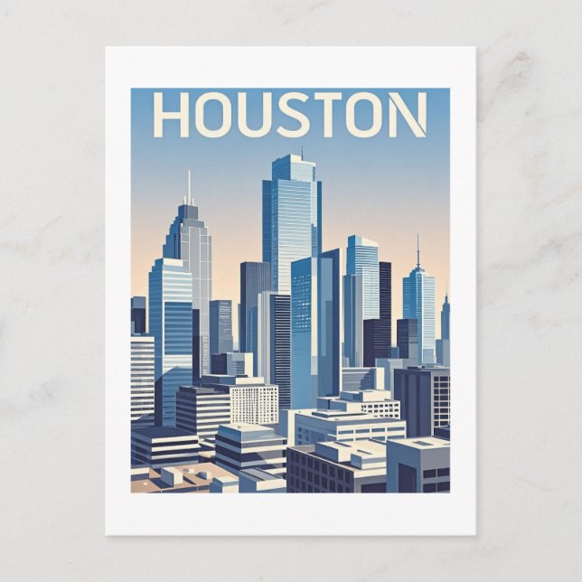 Cartão postal Houston Texas (Frente)