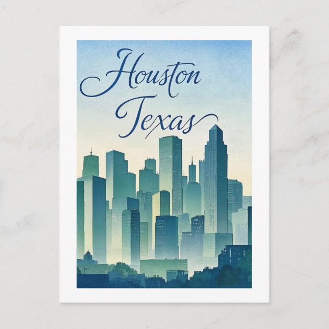 Cartão postal Houston Texas (Frente)