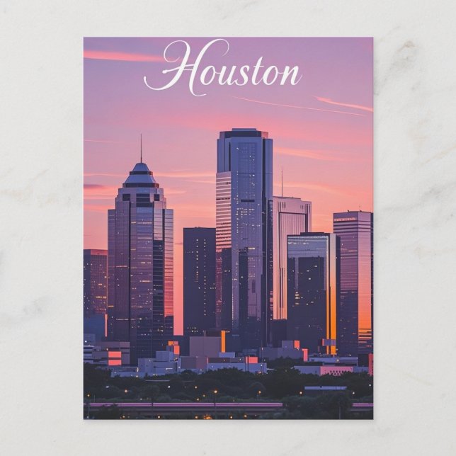 Cartão postal Houston Texas (Frente)