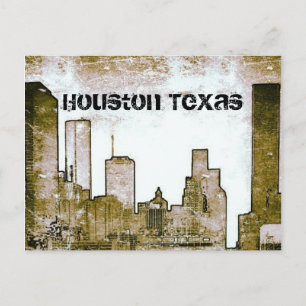 Cartão Postal Houston Texas Skyline (cartão postal)