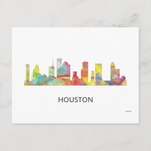 CARTÃO POSTAL HOUSTON TEXAS SKYLINE WB1 -