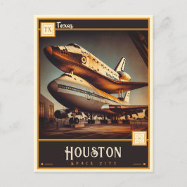 Cartão Postal Houston, Texas | Vintage