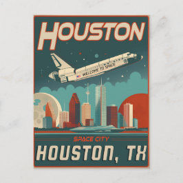 Cartão Postal Houston, Texas - Vintage