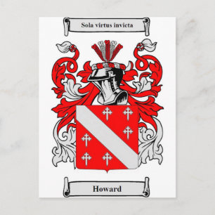 Cartão Postal Howard Casaco of Arms