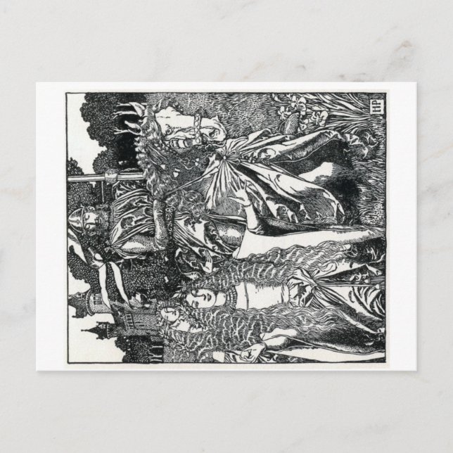 Cartão Postal Howard Pyles "King Arthur" (Frente)