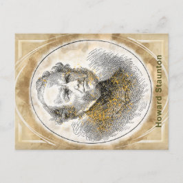 Cartão Postal Howard Staunton,