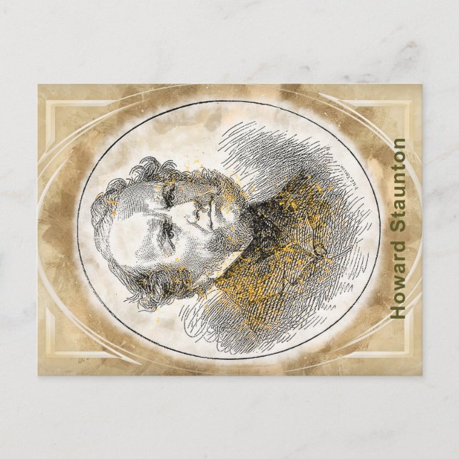 Cartão Postal Howard Staunton, (Frente)