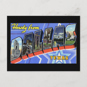 Cartão Postal Howdy, de Dallas Texas