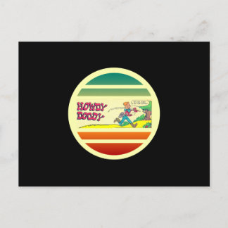 Cartão Postal Howdy Doody Fisheries Retro Comic Book