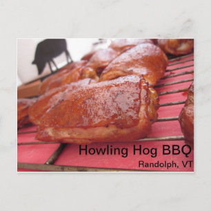 Cartão Postal Howling Hog Barbecue Chicken é um Cartão-postal 