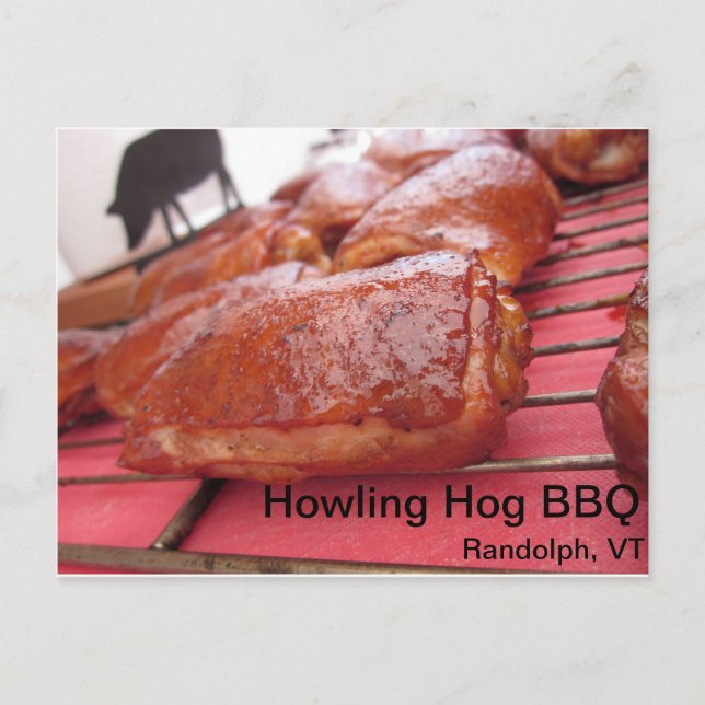 Cartão Postal Howling Hog Barbecue Chicken é um Cartão-postal de (Frente)