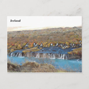 Cartão Postal Hraunfossar, Islândia (A)