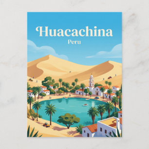 Cartão Postal Huacachina Peru