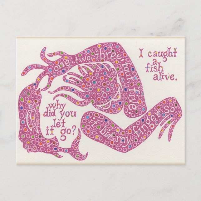 Cartão Postal Hub de Sobreviventes, 6 Nursery Rhyme. (Frente)