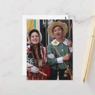 Cartão Postal Huck Finn Cosplay Ator e Atriz