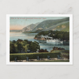 Cartão Postal Hudson Highlands do West Point, NY 1911 Vintage