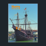 Cartão Postal Huelva, Espanha<br><div class="desc">Antigo navio no Golfo de Cádis,  Huelva,  Andaluzia,  Espanha</div>