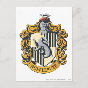 Cartão Postal Hufflepuff Crest