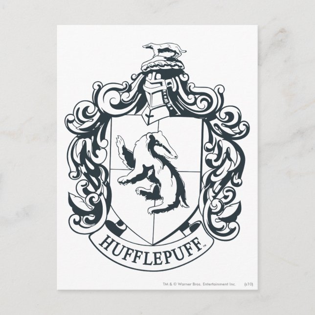 Cartão Postal Hufflepuff Crest (Frente)