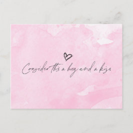 Cartão Postal Hug e Kiss