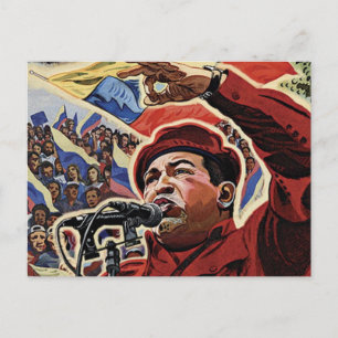 Cartão Postal Hugo Chavez - Estilo da Revolução dos Cartoons