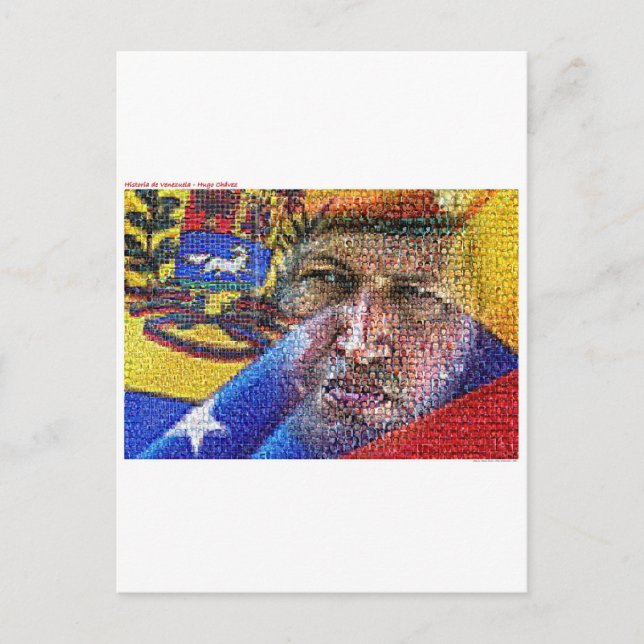 Cartão Postal Hugo Chavez - Venezuela. (Frente)