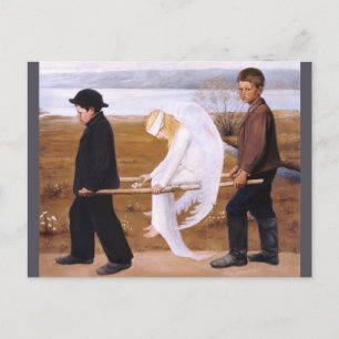 Cartão Postal Hugo Simberg A atualização do anjo ferido CC1257