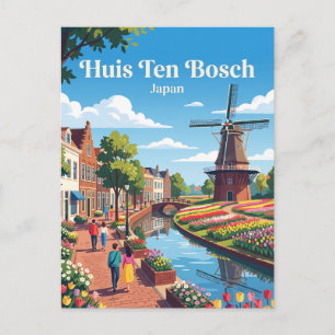 Cartão Postal Huis Ten Bosch Japão