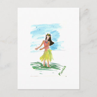 Cartão Postal Hula Dancer