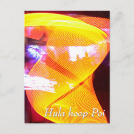 Cartão Postal Hula hoop Poi twirler