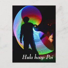 Cartão Postal Hula hoop Poi twirler