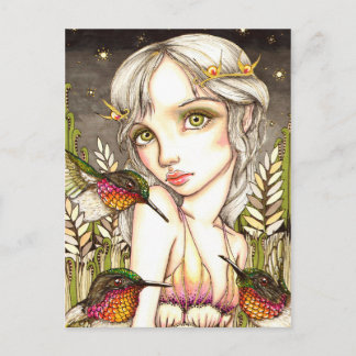 Cartão Postal Hummingbird Flutter