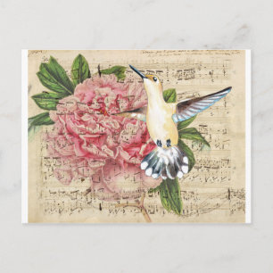 Cartão Postal Hummingbird Song