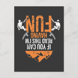 Cartão Postal Humor Climático das Piadas de Montanha Engraçada