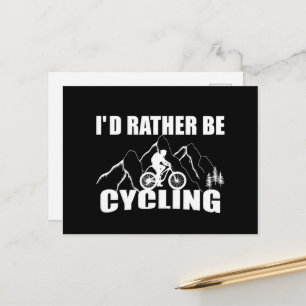 Cartão Postal Humor de Bicicleta de Montanha - Ciclismo Divertid