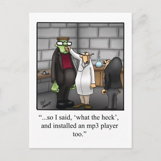 Cartão postal Humor de Halloween (Frente)