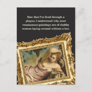 Cartão Postal Humor de Pandemia: Mulheres Gorduchas Sem Sutiã