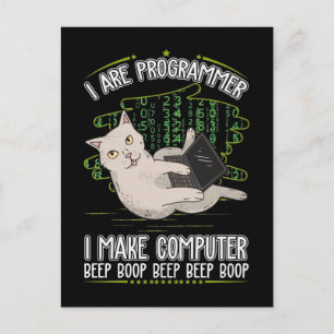 Cartão Postal humor de programador ciência da computação
