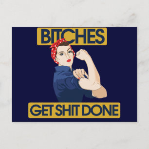 Cartão Postal Humor feminista engraçado