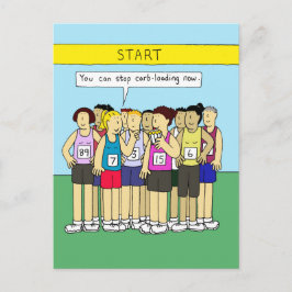 Cartão Postal Humor para comer carboidratos