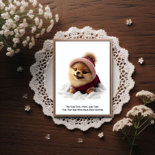 Cartão postal humorístico personalizável para qual