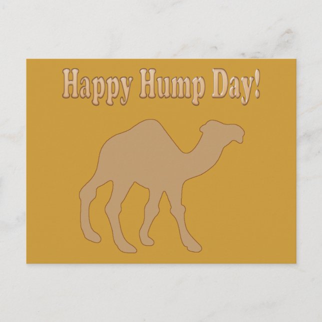 Cartão Postal Hump Day! Feliz Dia da Hump! (Frente)