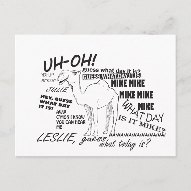 Cartão postal HUMPDAY (Frente)