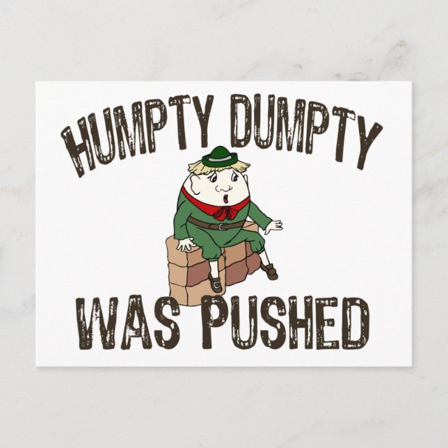 Cartão Postal Humpty Dumpty (Frente)