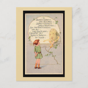 Cartão Postal Humpty Dumpty Nursery Rhyme