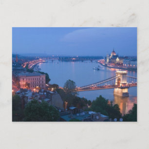 Cartão Postal HUNGRIA, Budapeste: Ponte Szechenyi (Chain), 2