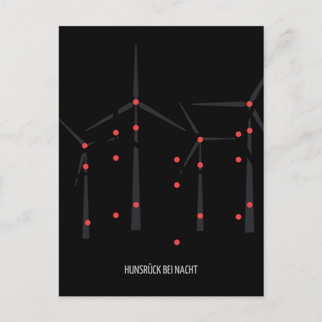 Cartão Postal Hunsrück bei Nacht II (Frente)