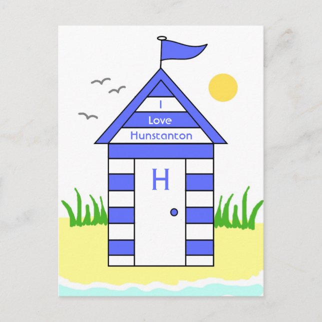 Cartão postal Hunstanton Beach Hut (Frente)