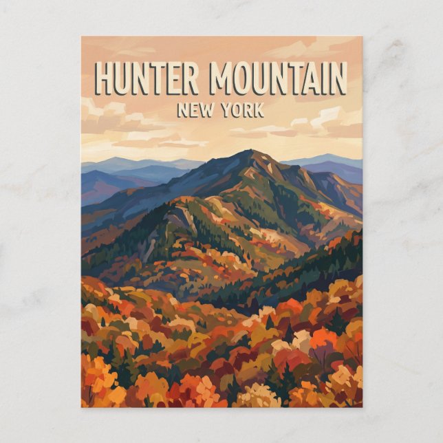 Cartão Postal Hunter Mountain Nova York (Frente)