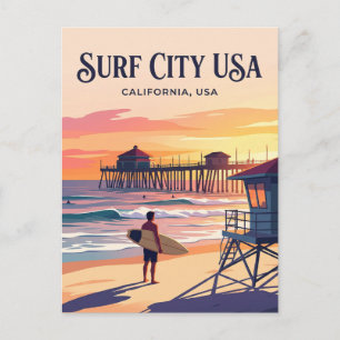 Cartão Postal Huntington Beach EUA